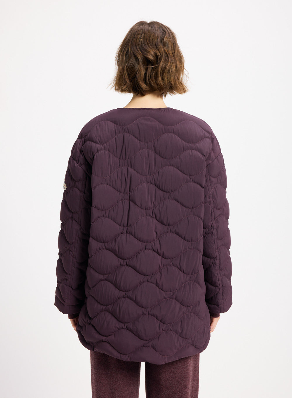 Doudoune légère pour femme Pyrenex Sienna bordeaux-4