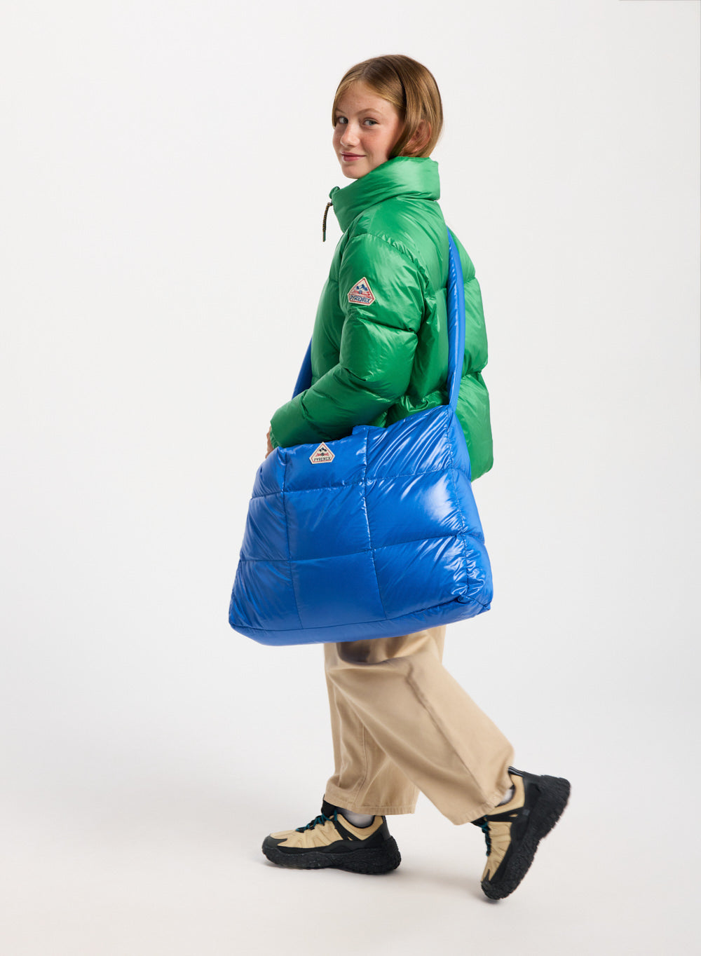 Sac cabas matelassé Alyx big bleu