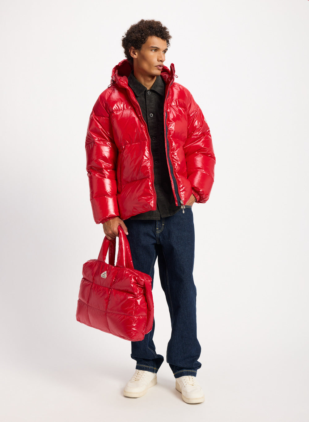 Sac cabas matelassé Alyx big rouge-2