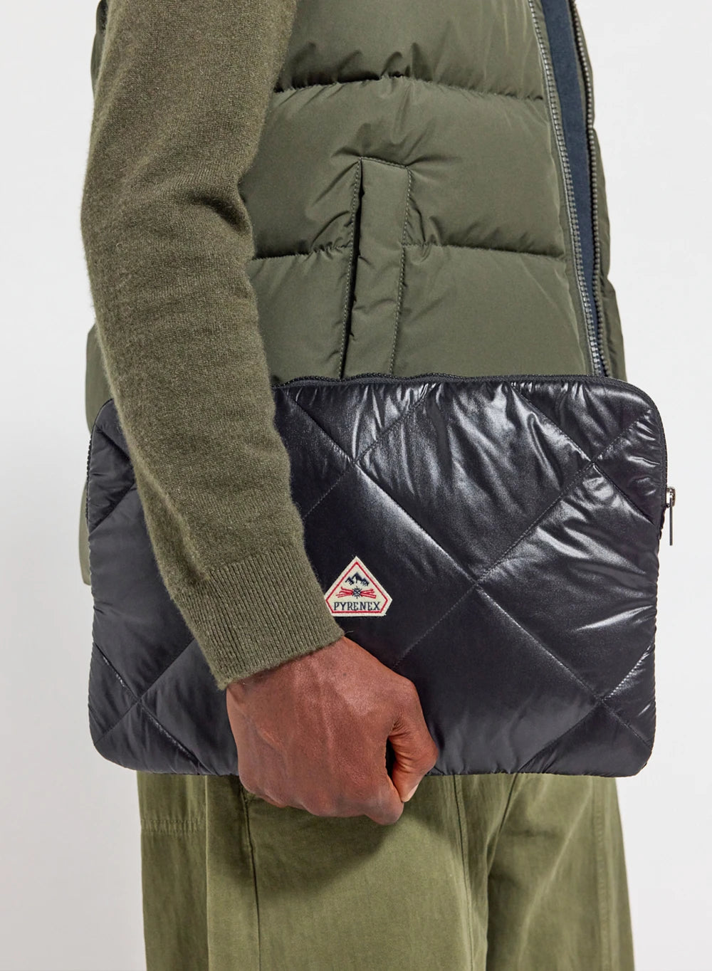 Pyrenex Thor Black 15 inch Padded Pouch-1