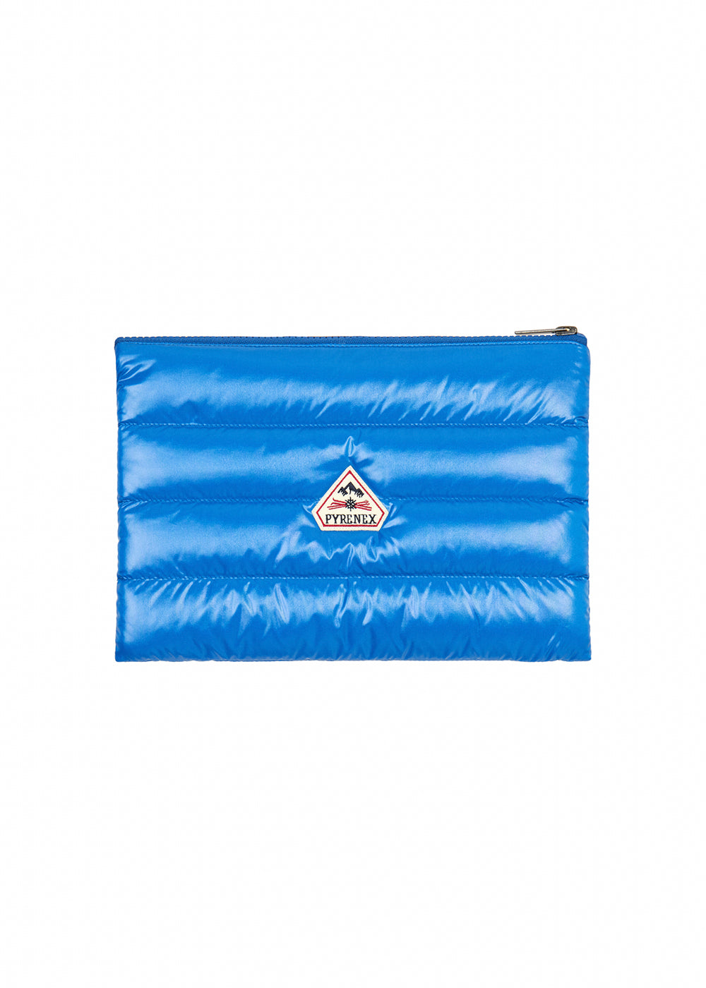 Pochette matelassée Pyrenex Down pouch vintage bleu électrique