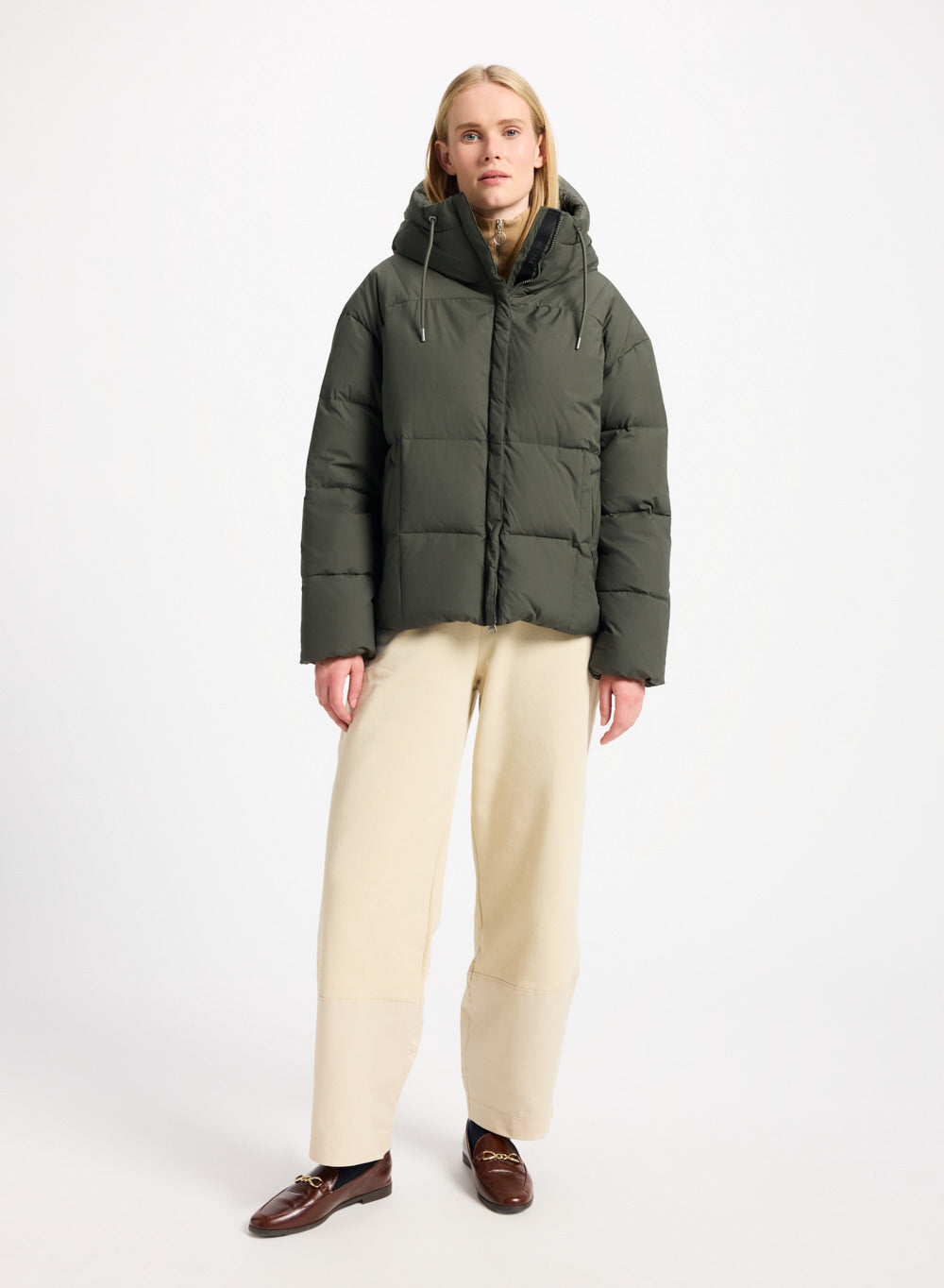Women's winter down jacket in natural down Harmonie | Pyrenex EN