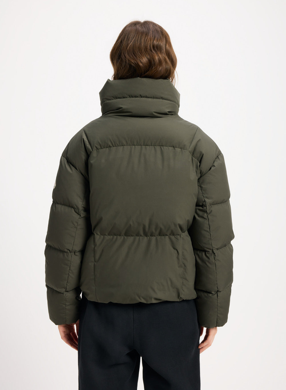 Doudoune courte femme Pyrenex Harmonie Crop khaki-4