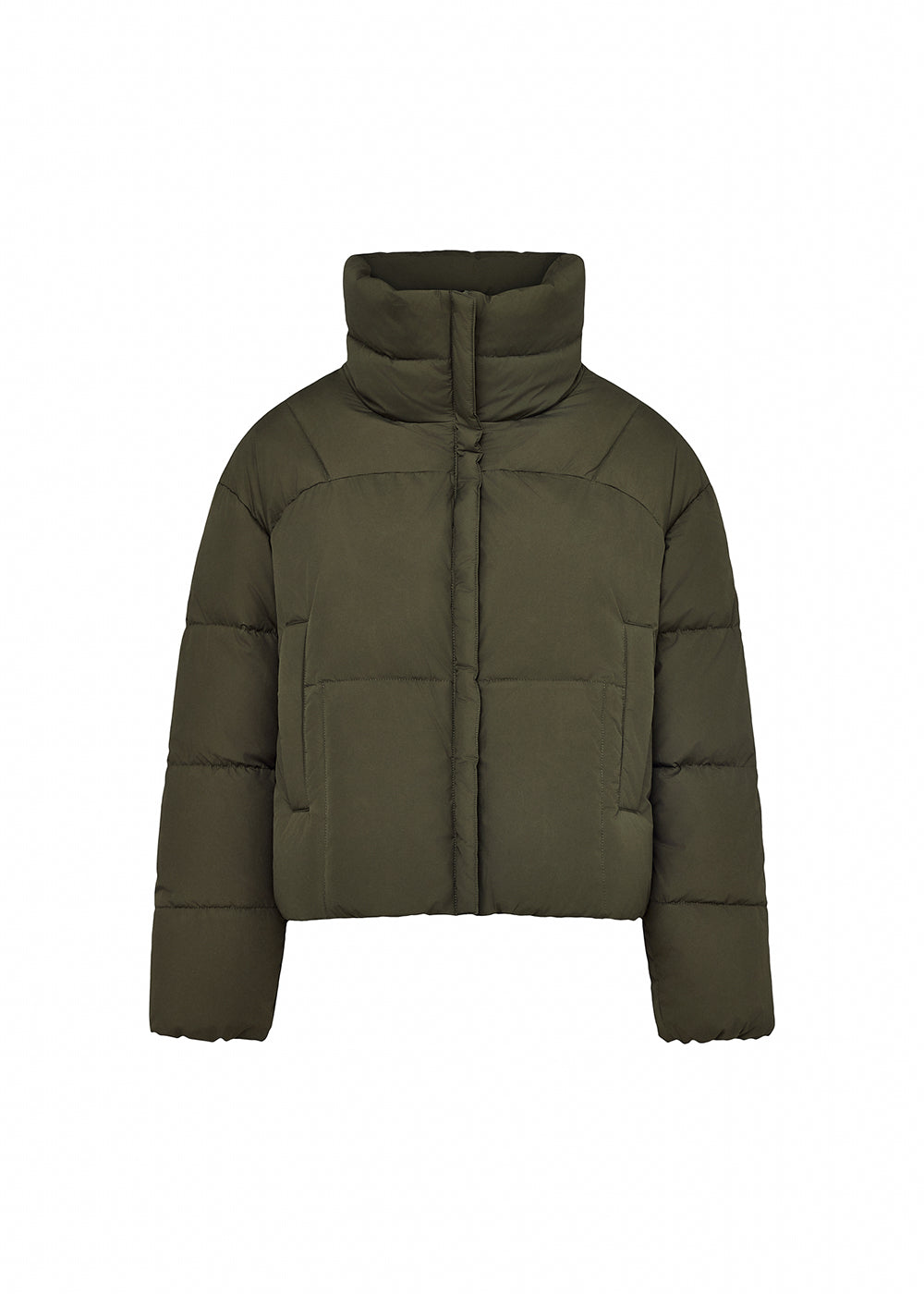 Doudoune courte femme Pyrenex Harmonie Crop khaki-5