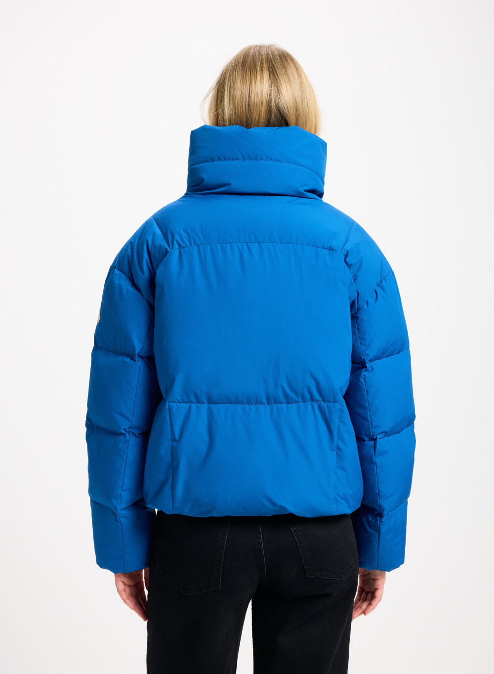 Doudoune courte femme Pyrenex Harmonie Crop bleu électrique-5