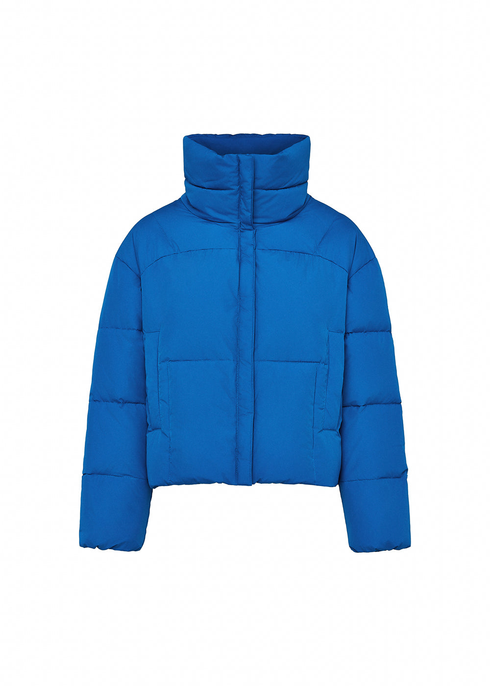 Doudoune courte femme Pyrenex Harmonie Crop bleu électrique-6