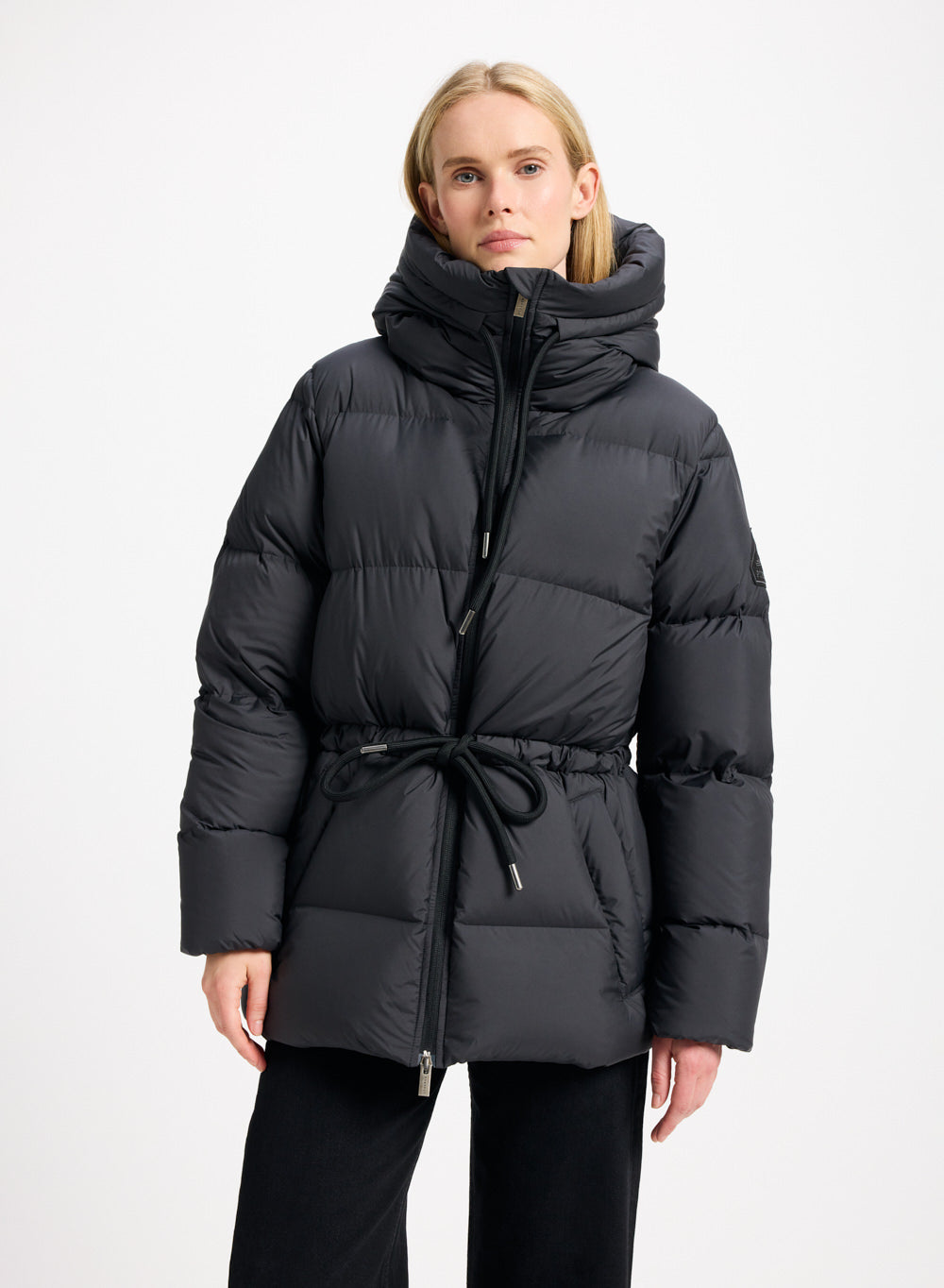 Doudoune Chaude Femme Hiver - Blouson Matelassé à Capuche, Épais, Taille Grande, Duvet Chaud