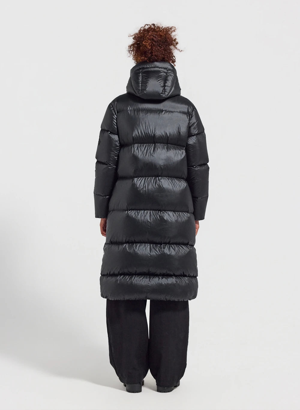 Lange Daunenjacke Pyrenex Oriela made in Saint-Sever schwarz-4