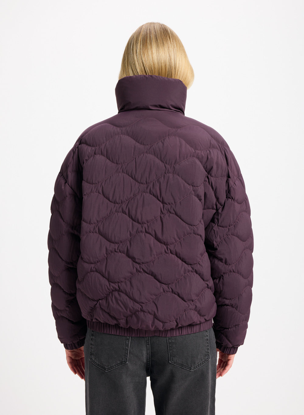 Doudoune courte bomber Pyrenex Enola bordeaux