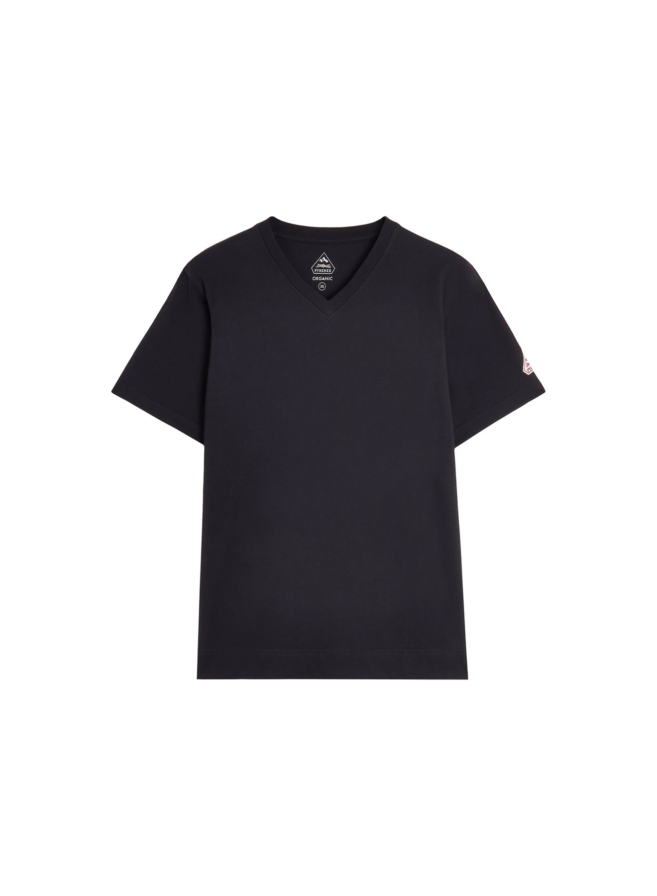 Pyrenex Crocus women's organic cotton V-neck T-shirt in black-5