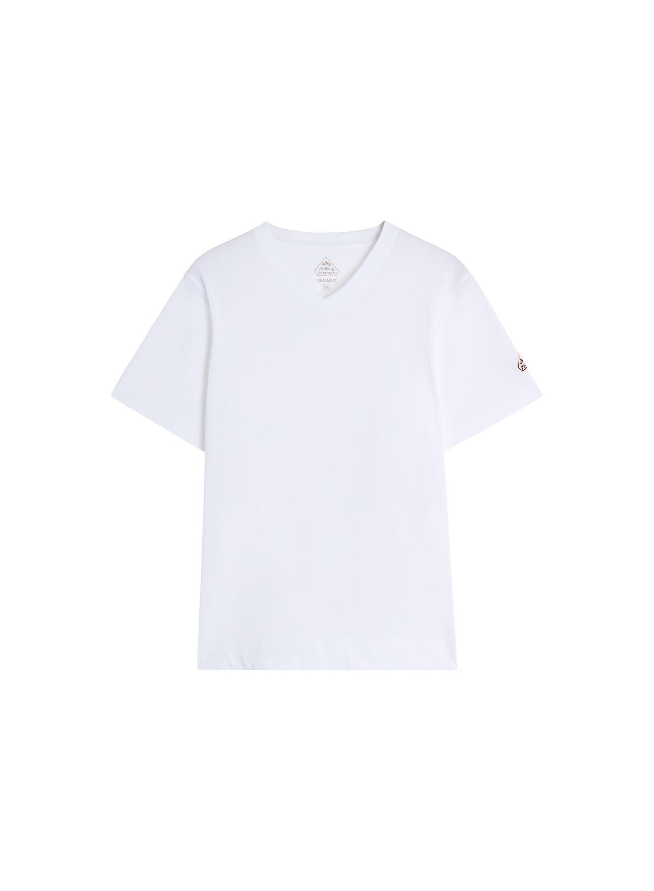 Pyrenex Crocus women's organic cotton V-neck T-shirt in white-5