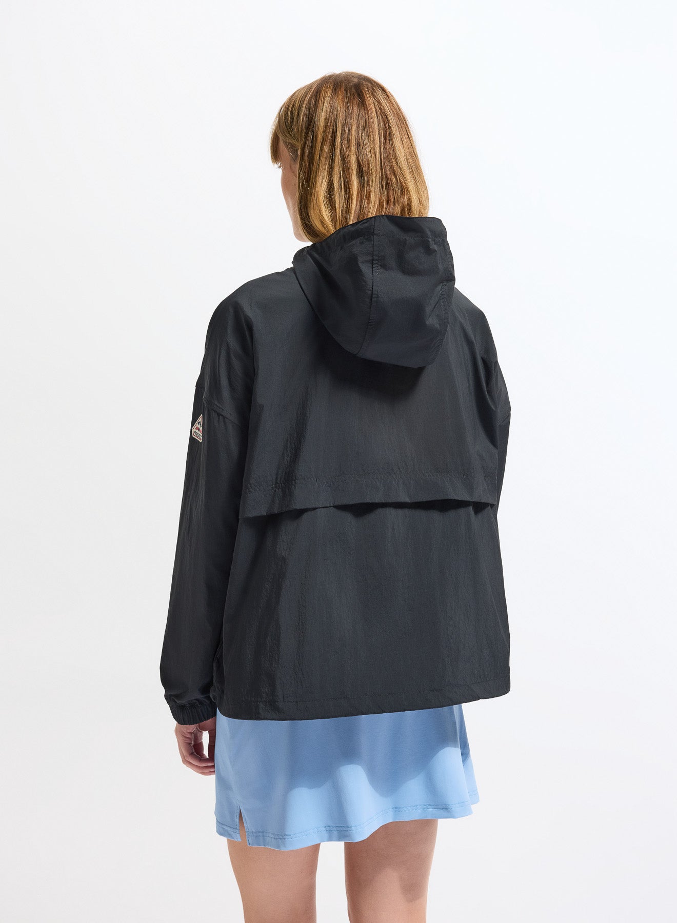 Coupe-vent court femme en tissu recyclé Pyrenex Yoko Black