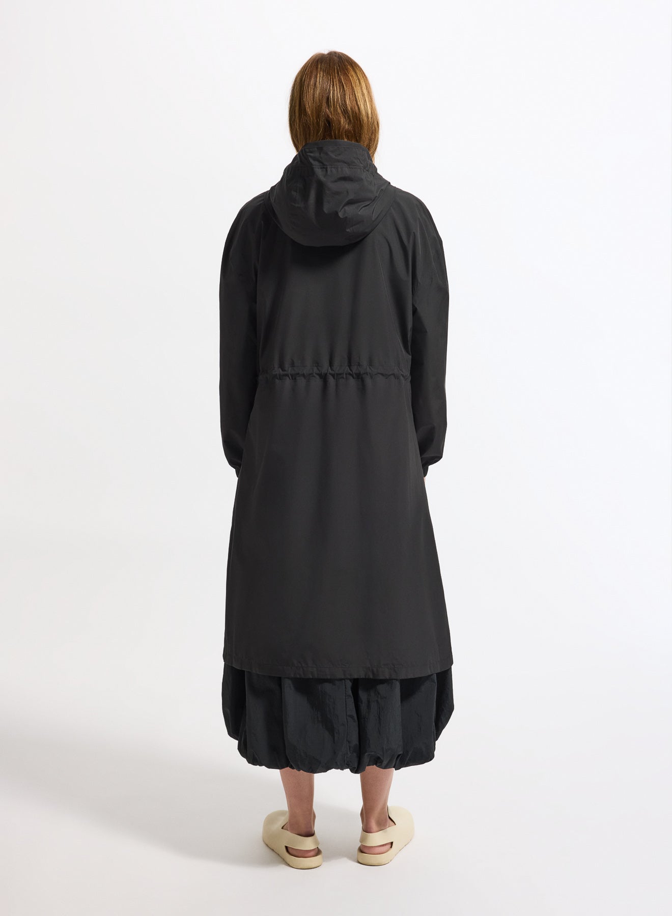 Parka longue imperméable femme à capuche Pyrenex Gemme noire