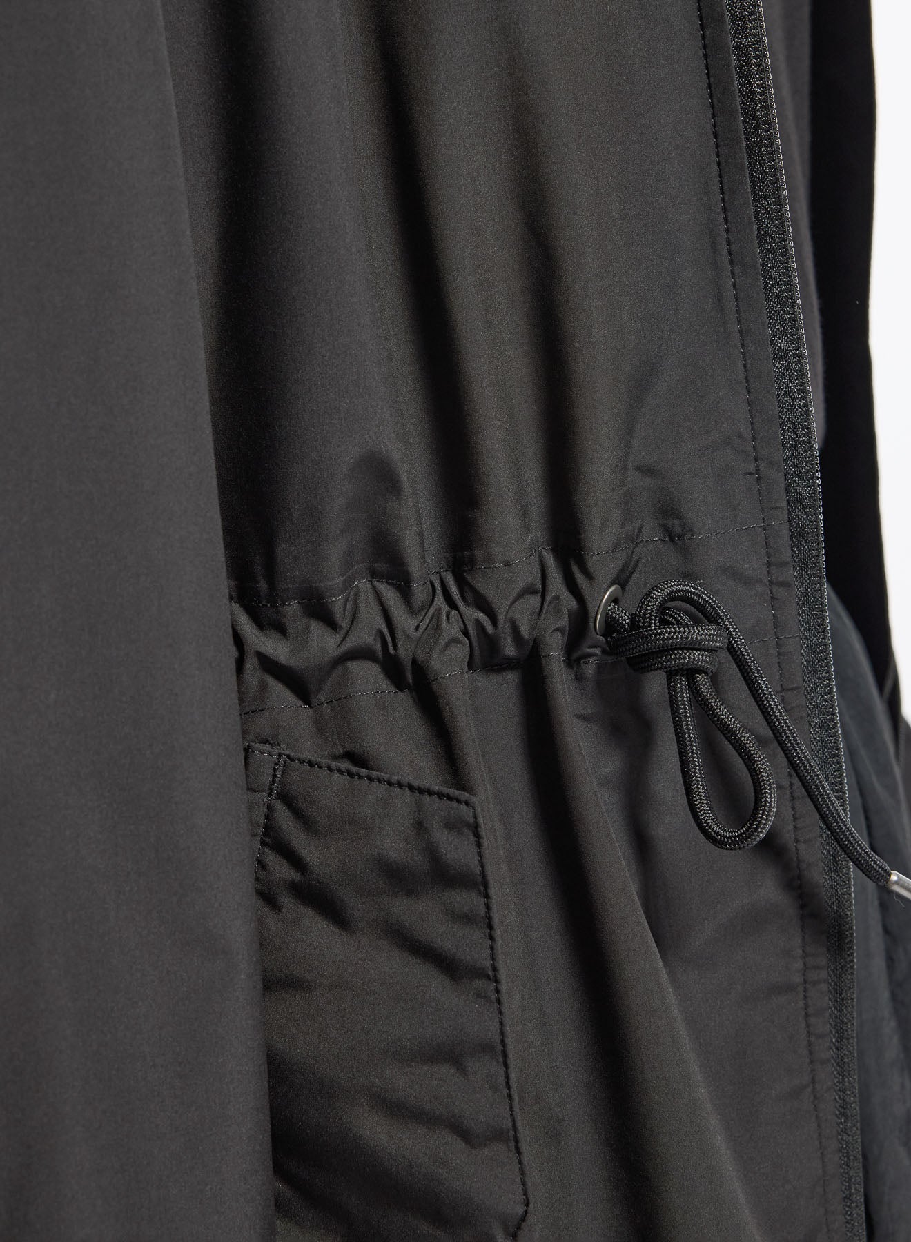 Parka longue imperméable femme à capuche Pyrenex Gemme noire-7