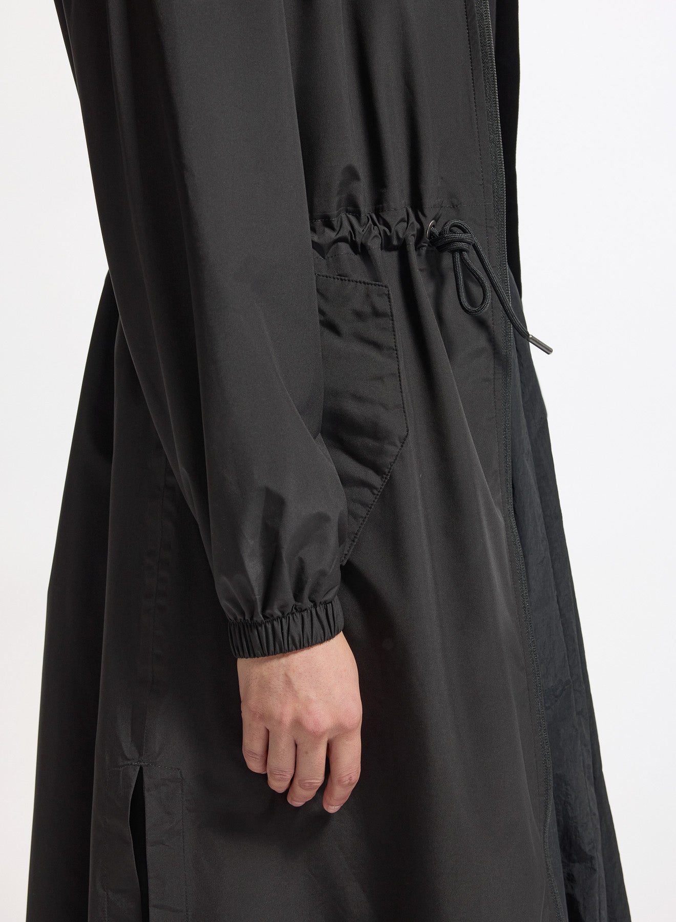 Parka longue imperméable femme à capuche Pyrenex Gemme noire