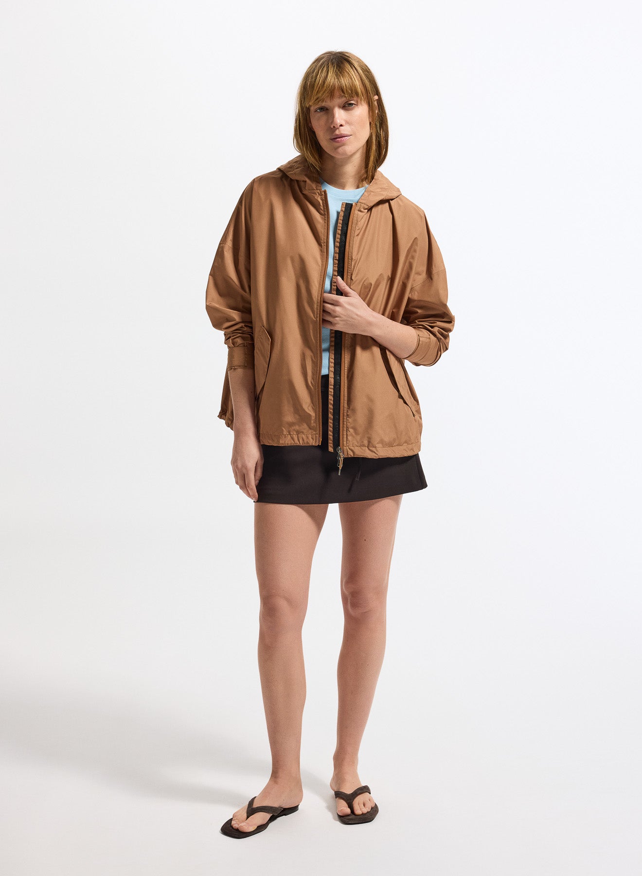 Coupe-vent imperméable femme Pyrenex Pyrite marron-4