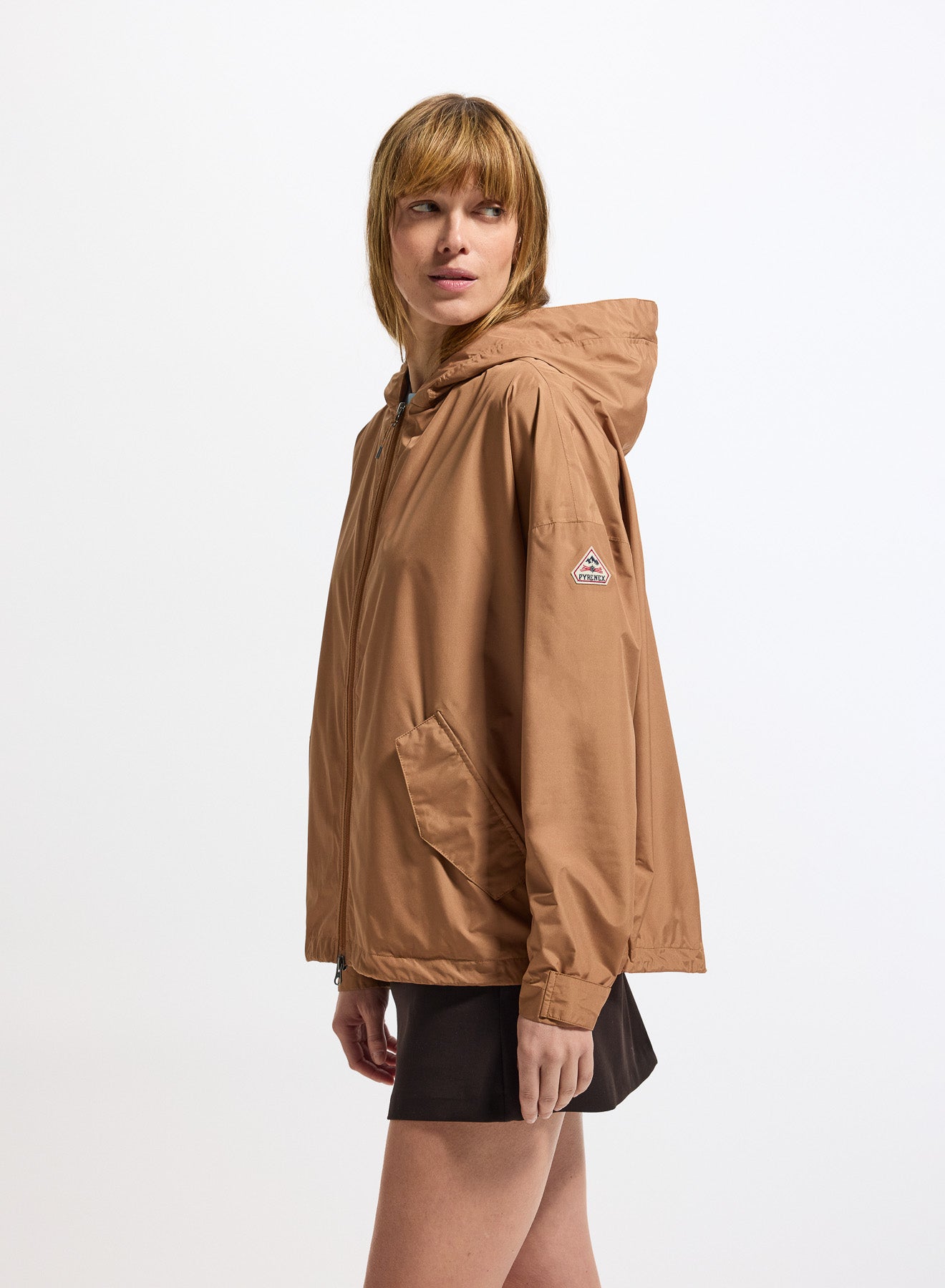 Coupe-vent imperméable femme Pyrenex Pyrite marron-5
