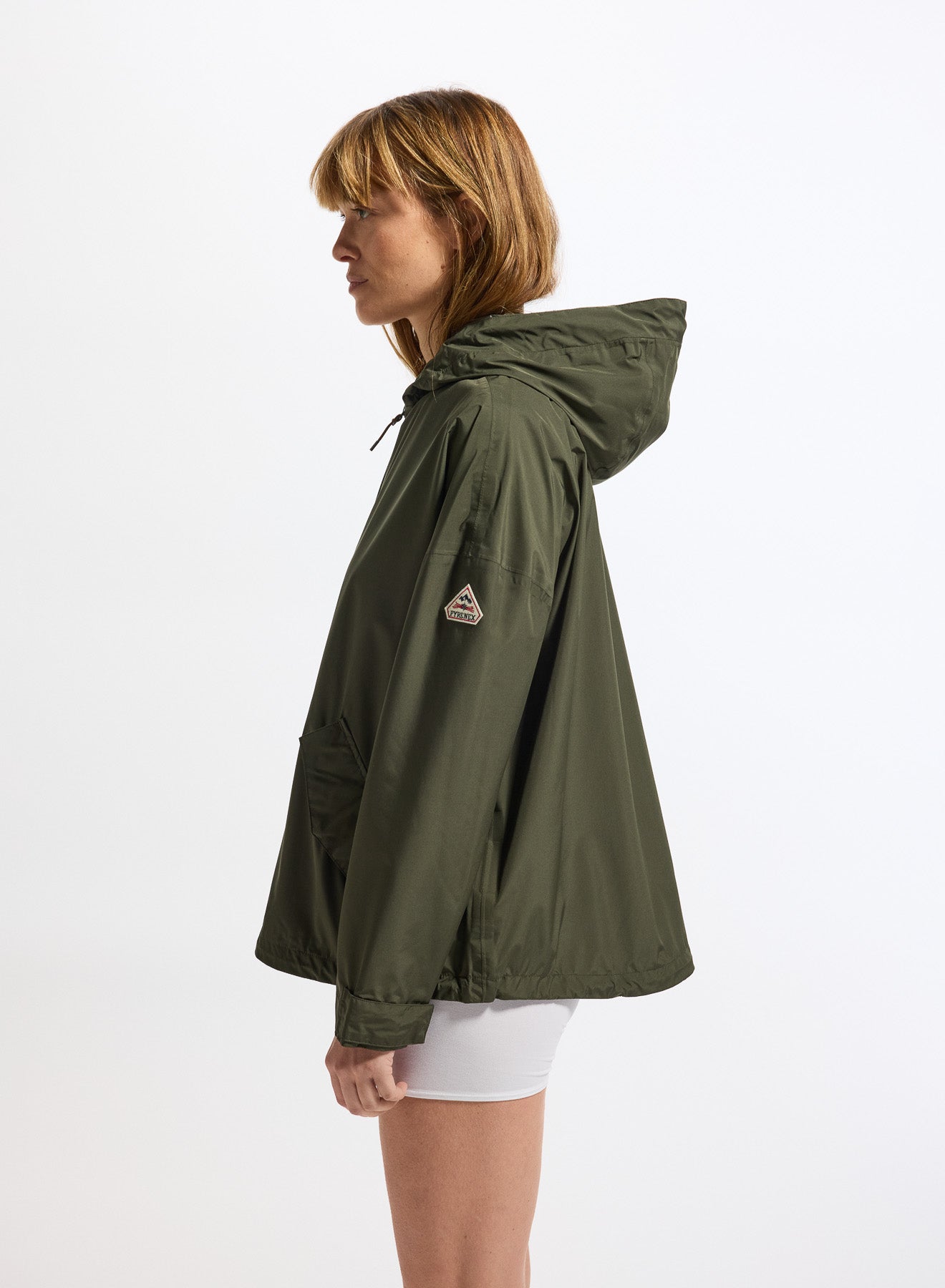 Coupe-vent imperméable femme Pyrenex Pyrite vert kaki