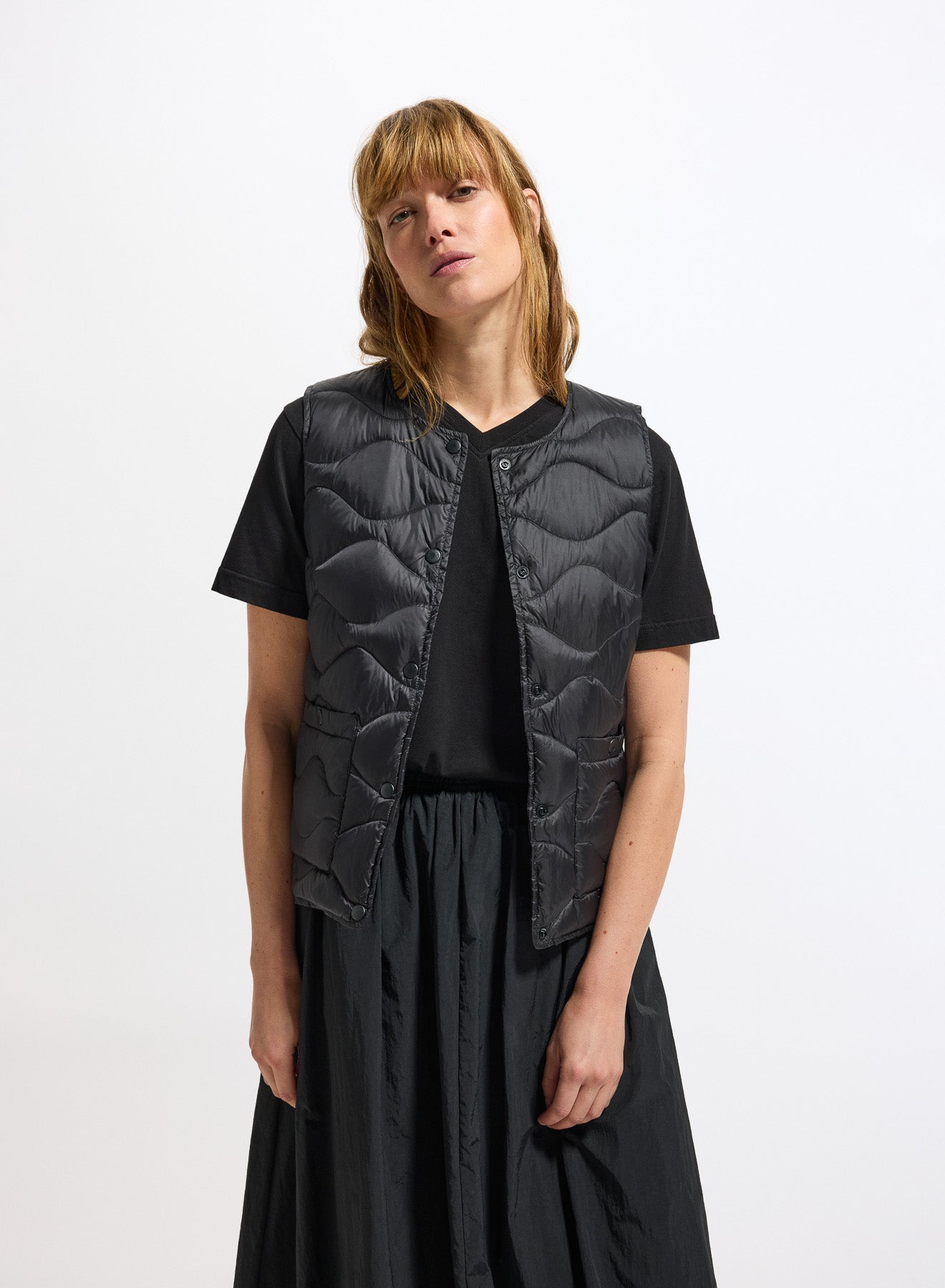 Doudoune ultra-lègère sans manches femme Pyrenex Orite Vest noire