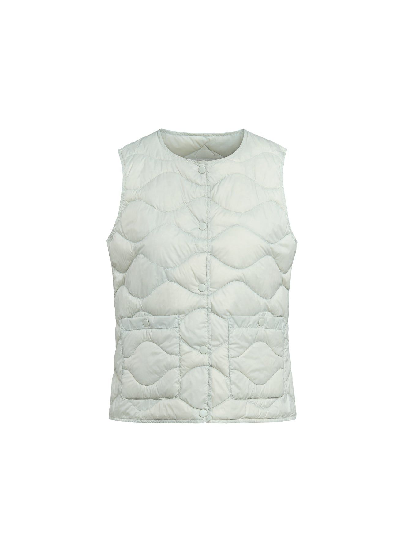 Doudoune ultra-lègère sans manches femme Pyrenex Orite Vest verte pastel
