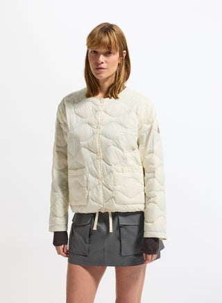 Chaqueta de plumón ultraligera para mujer Pyrenex Orite blanca
