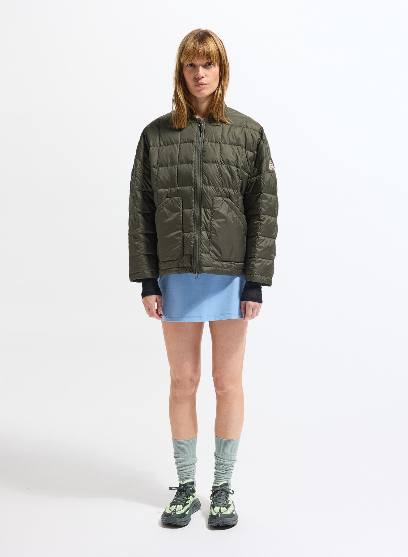 Doudoune légère femme Pyrenex Gypse vert kaki