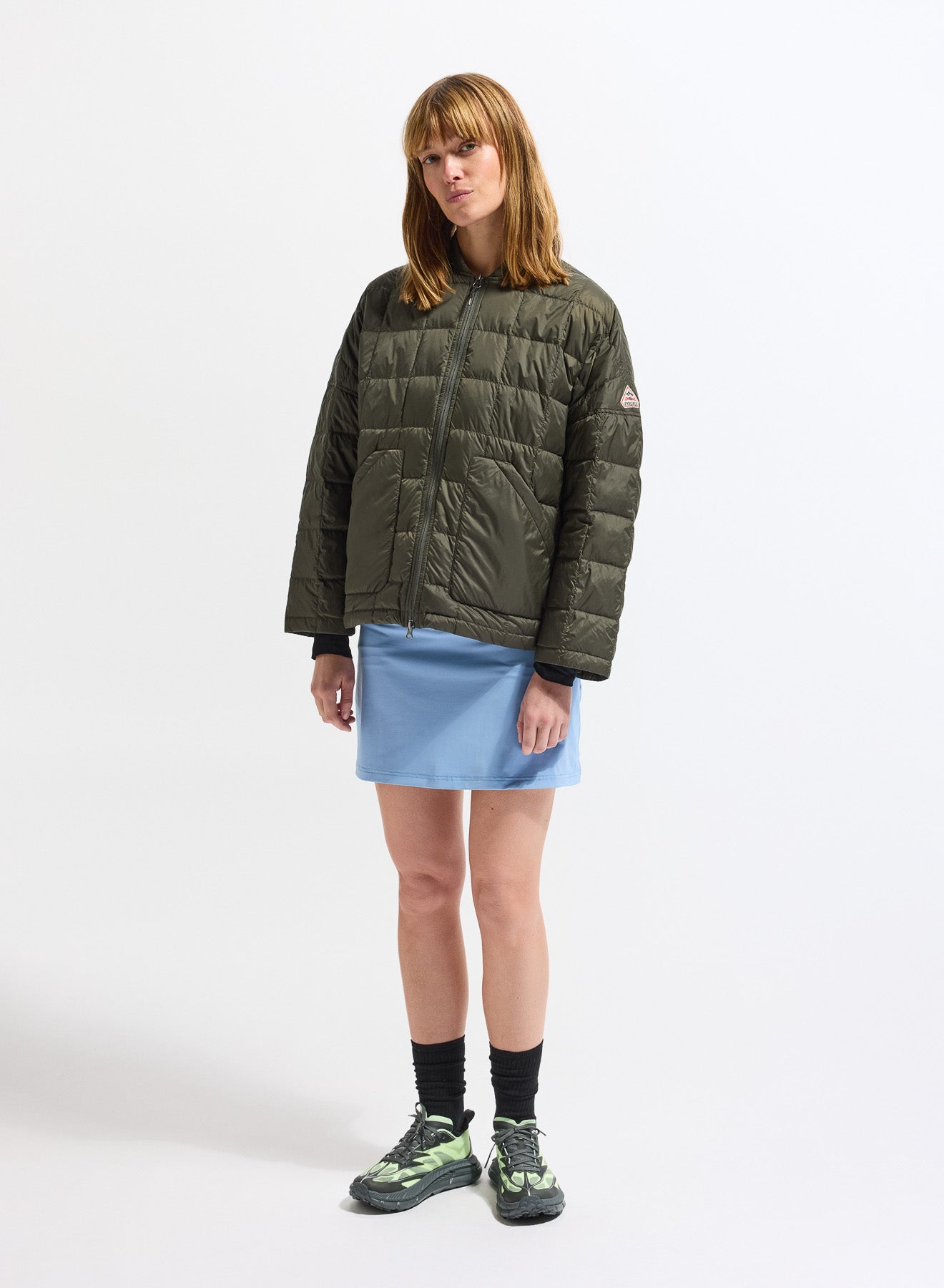 Doudoune légère femme Pyrenex Gypse vert kaki-3