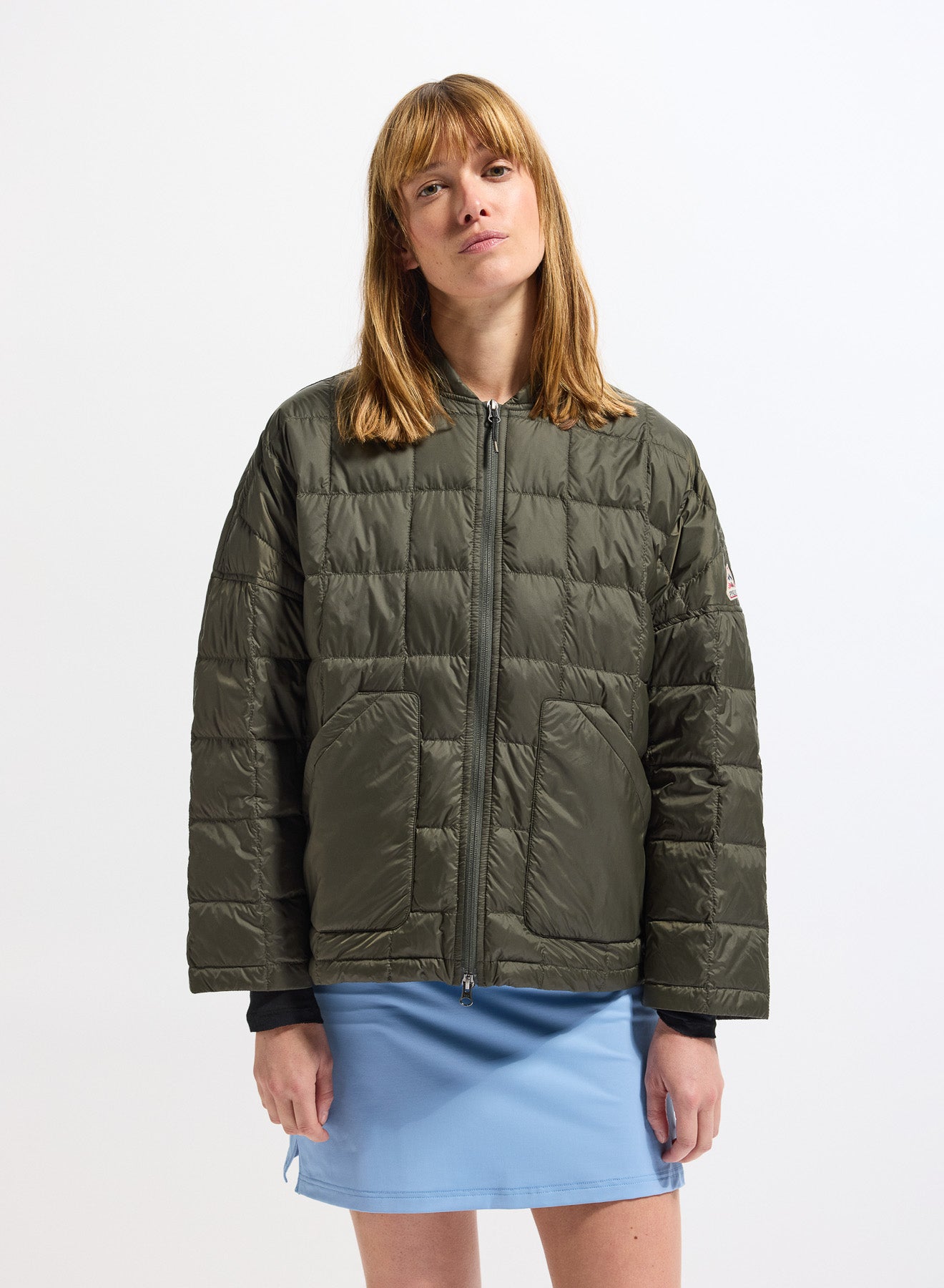 Doudoune légère femme Pyrenex Gypse vert kaki