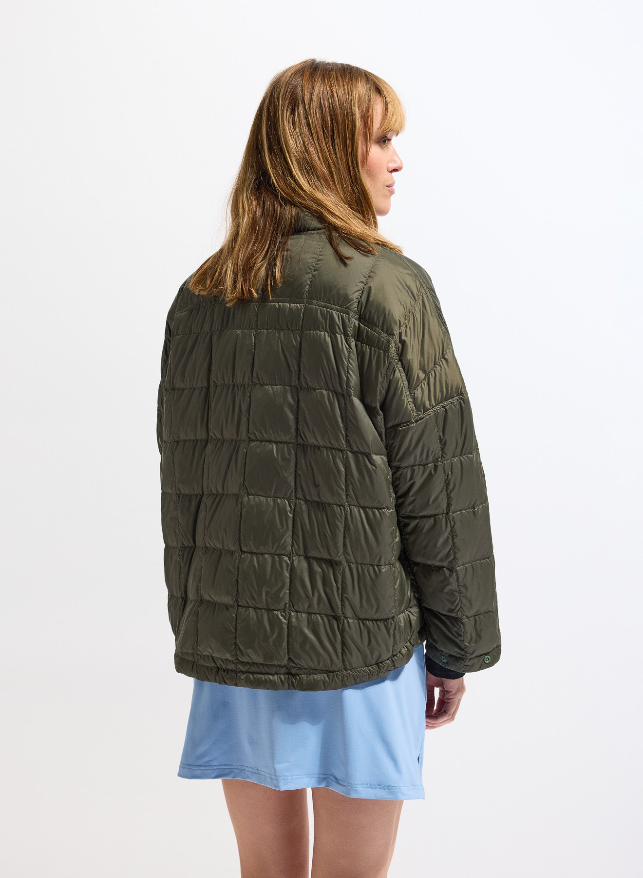 Doudoune légère femme Pyrenex Gypse vert kaki-5