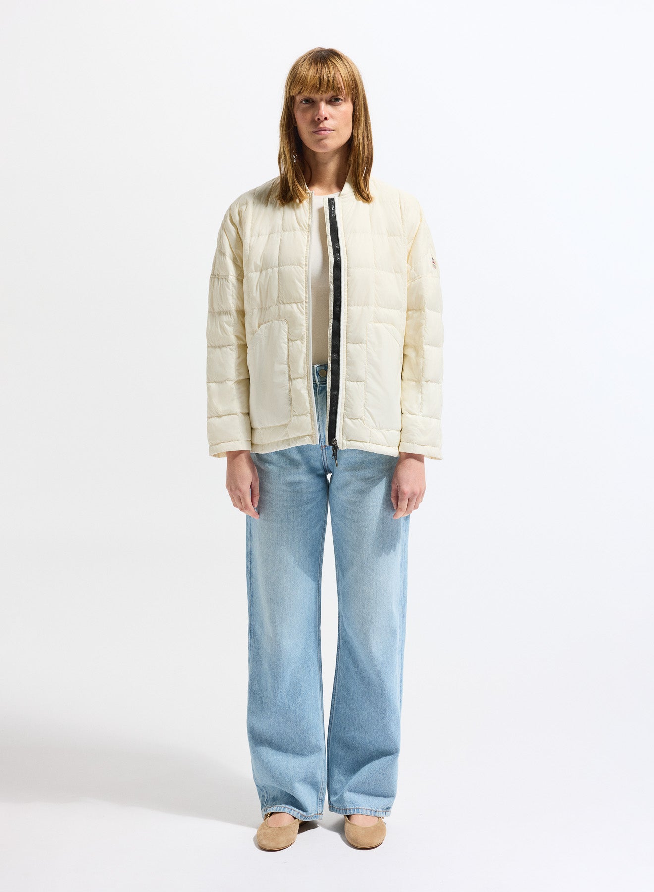 Doudoune légère femme Pyrenex Gypse blanche