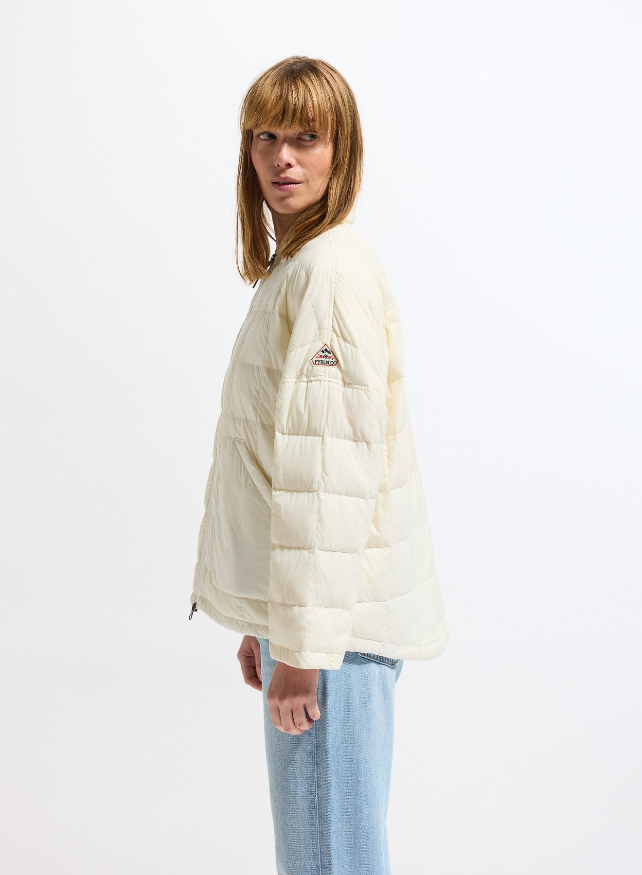 Doudoune légère femme Pyrenex Gypse blanche