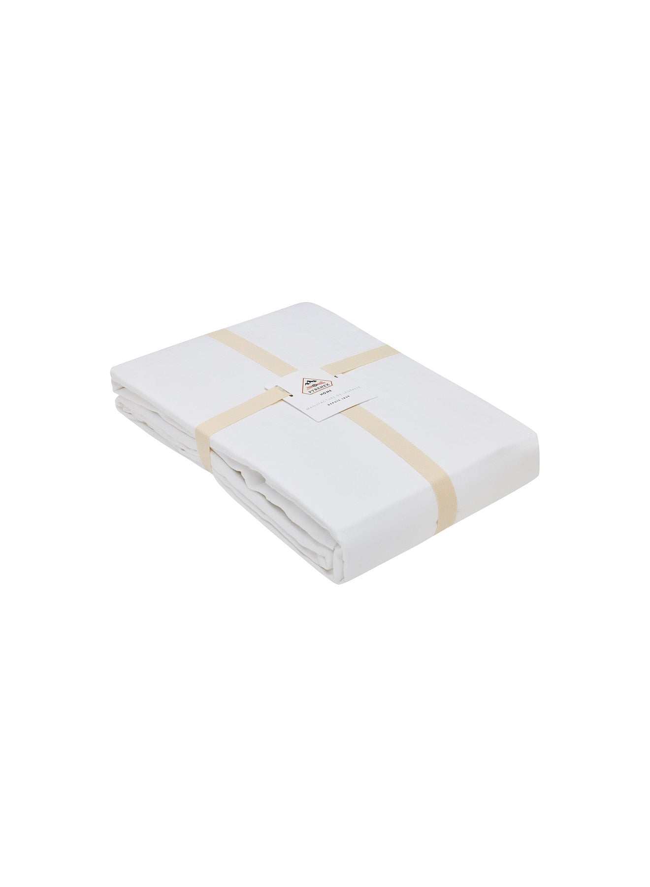 Housse de couette Lily unie blanche en coton et lyocell tencel