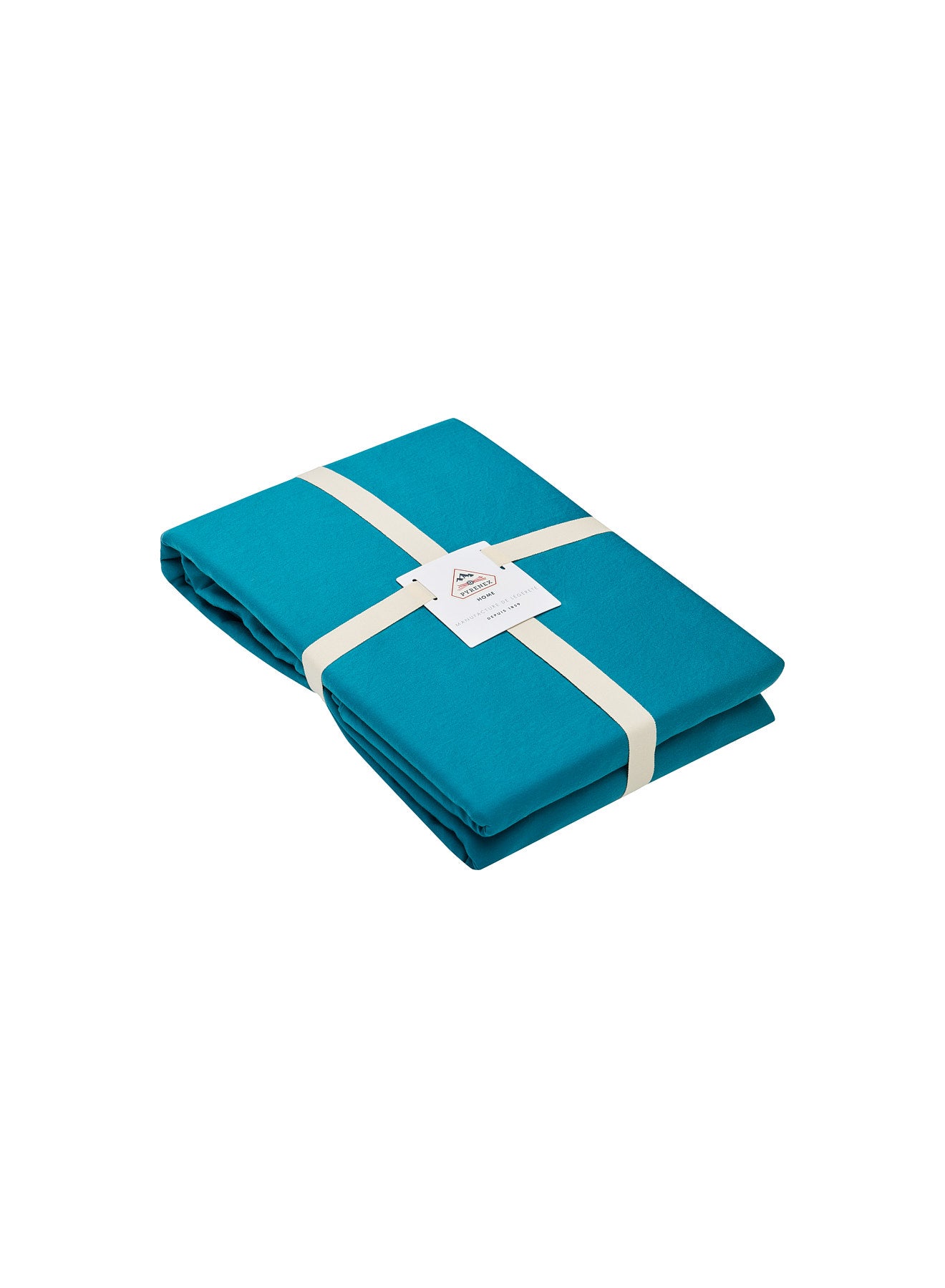 Housse de couette Lily unie bleu paon