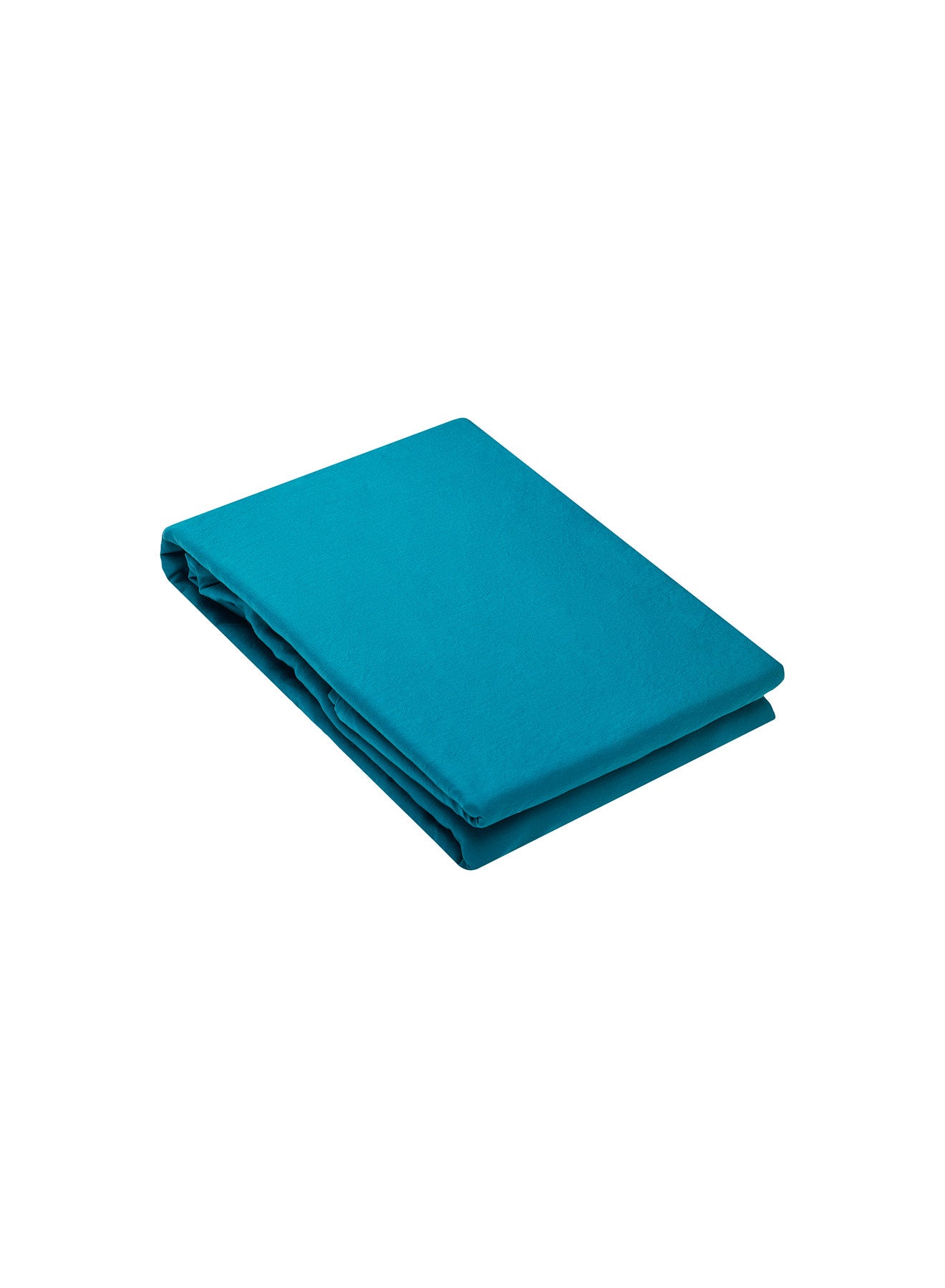 Bettbezug Lily uni in Pfauenblau aus Baumwolle und TENCEL™ Lyocell-3