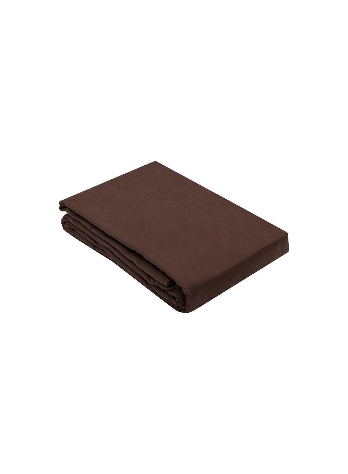 Housse de couette Lily unie marron chocolat
