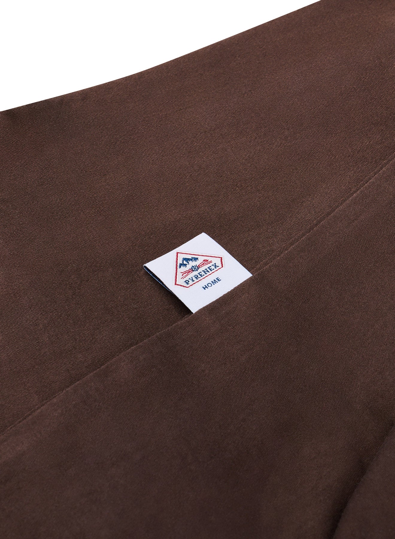 Housse de couette Lily unie marron chocolat