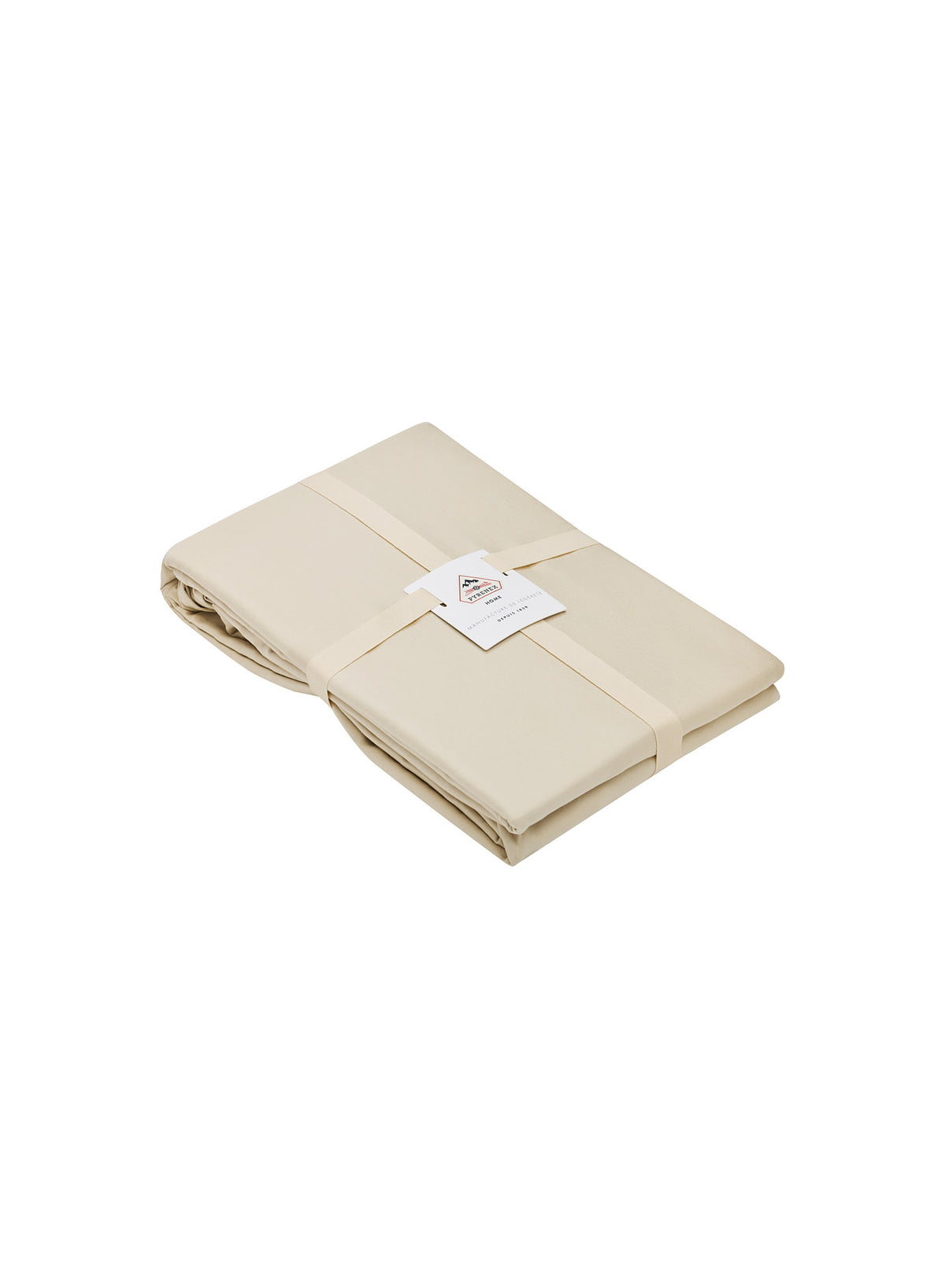 Bettbezug Lily uni Ecru aus Baumwolle und TENCEL™ Lyocell