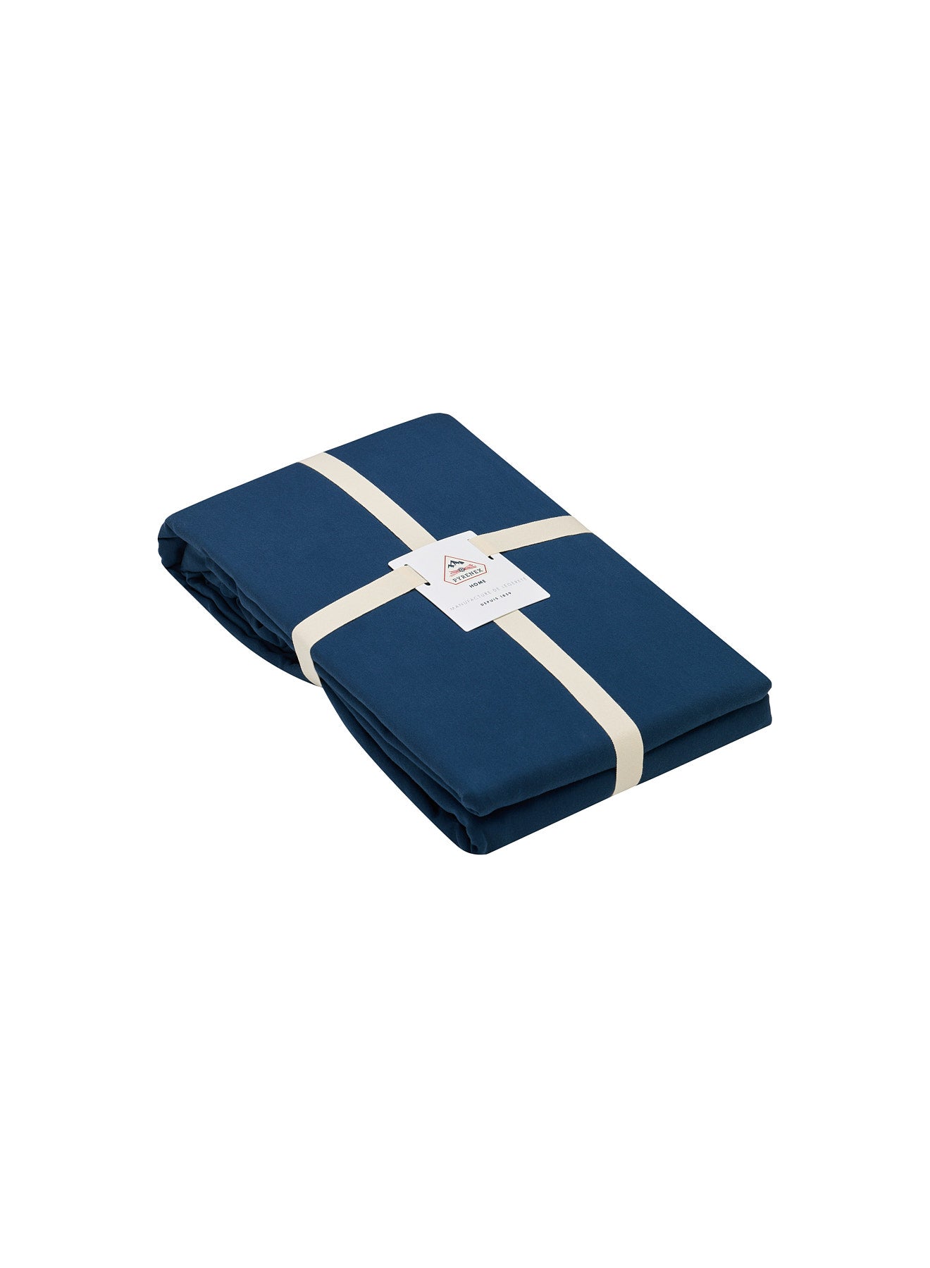 Housse de couette Lily unie bleu encre