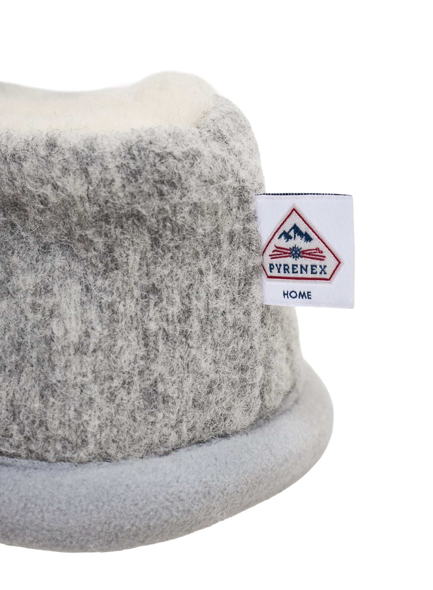 Chaussons 100% laine mérinos enfant gris clair