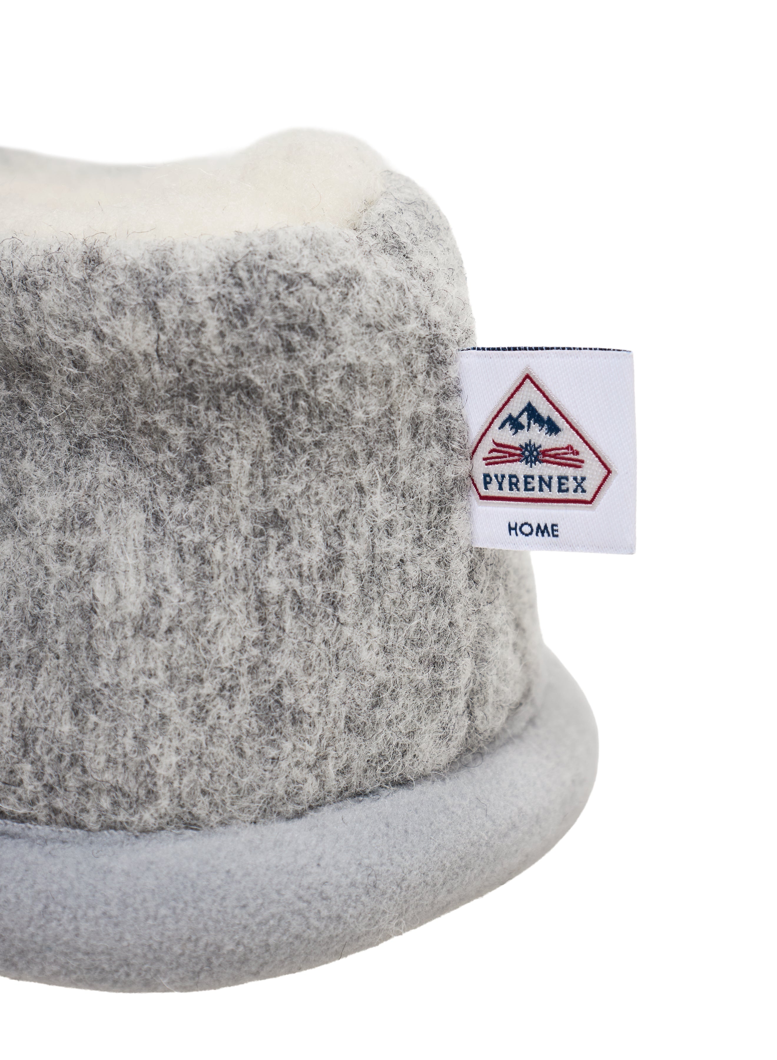 Chaussons 100% laine mérinos enfant Moss gris clair-5
