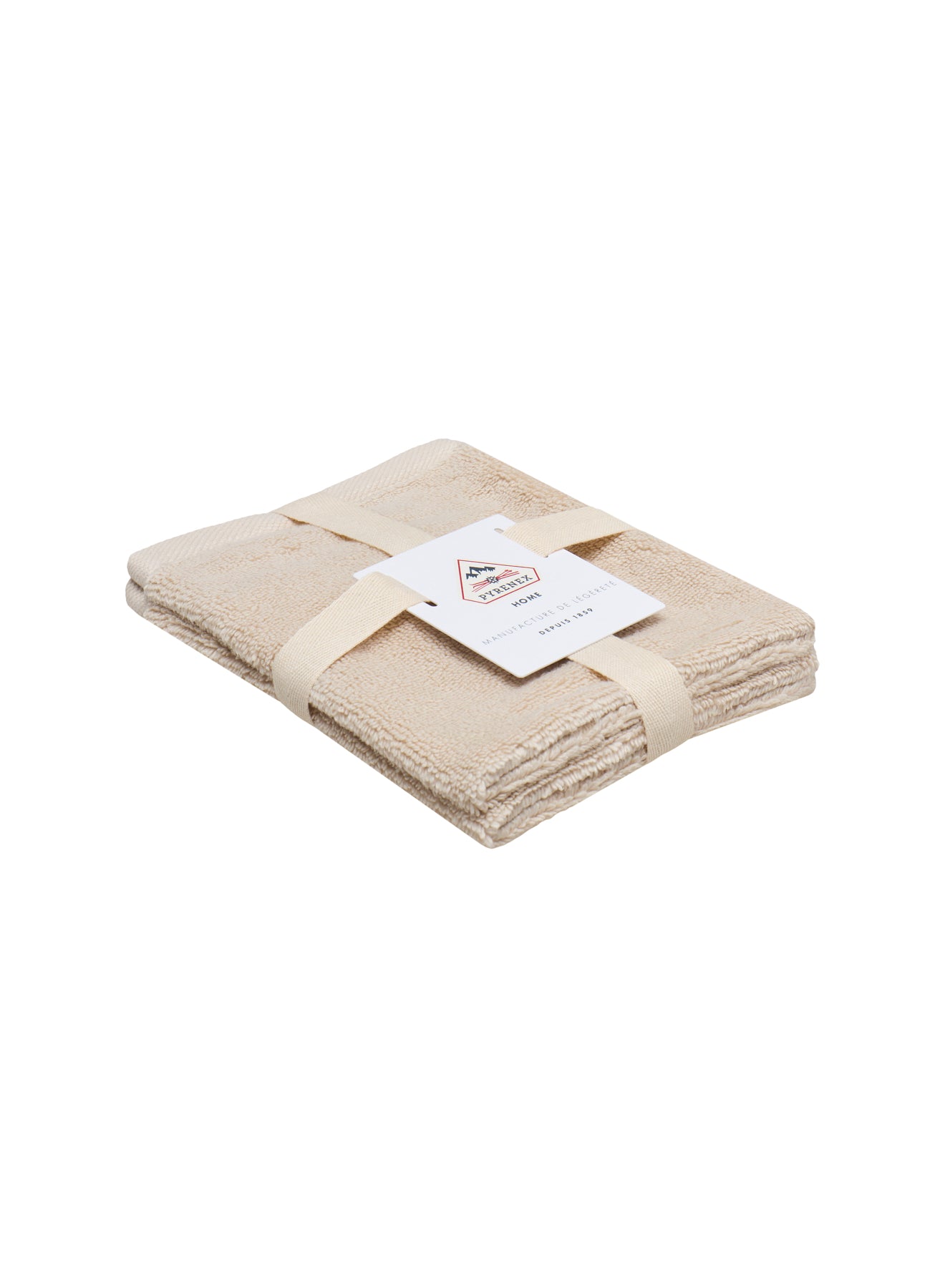 Two Hana ecru flannel gloves-3