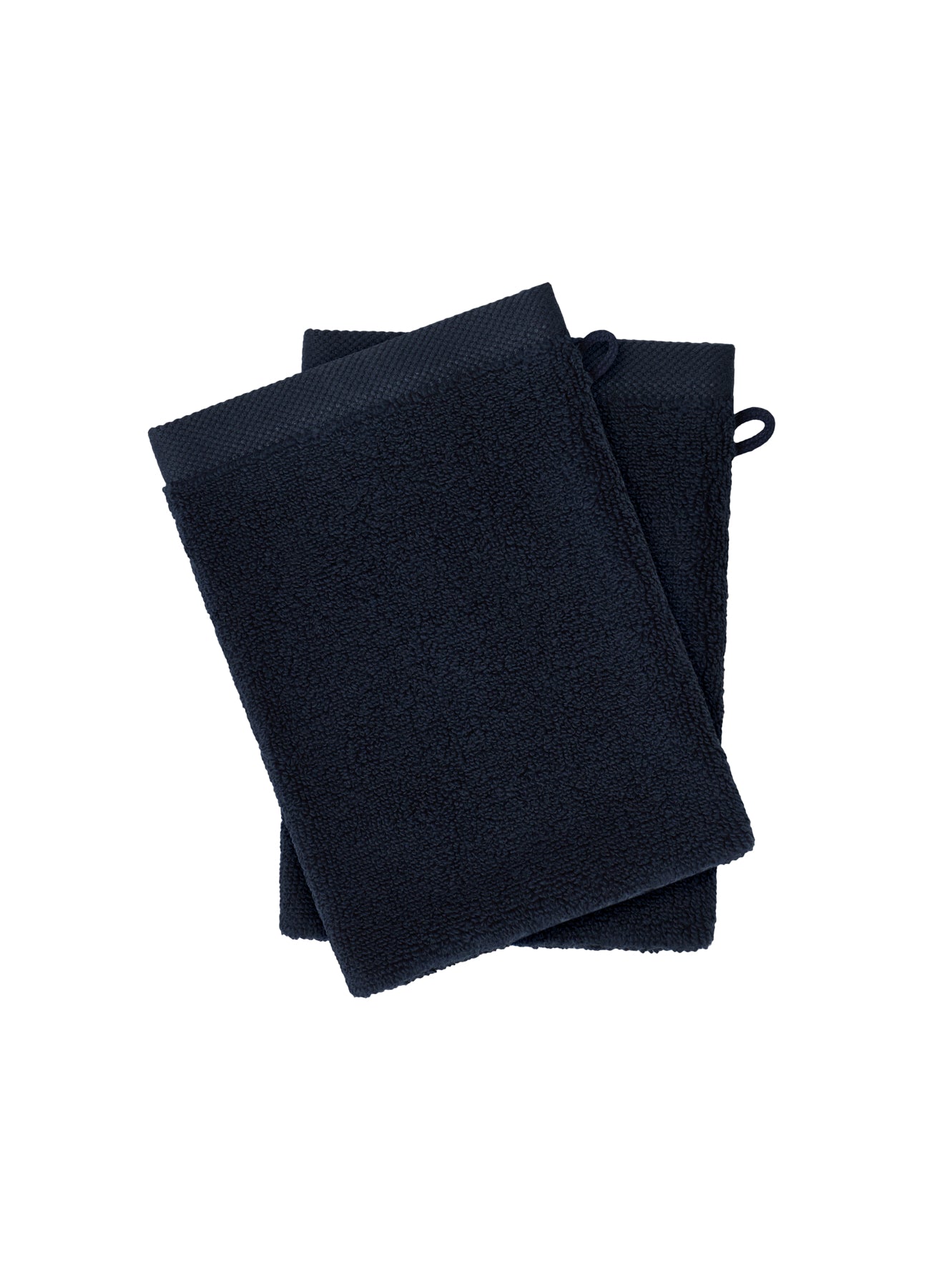 Two Hana dark blue flannel gloves-1