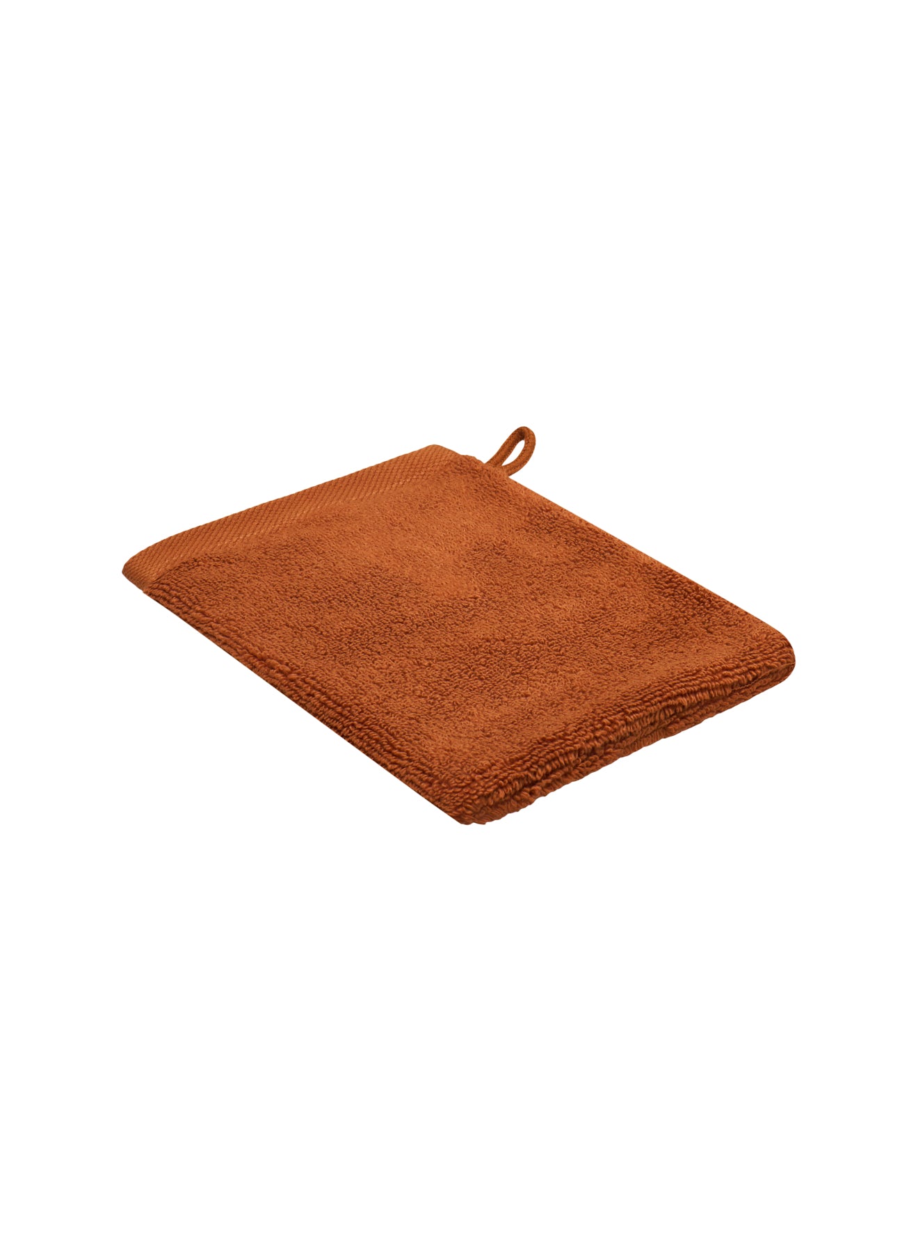 Set de deux gants de toilette terracotta Hana