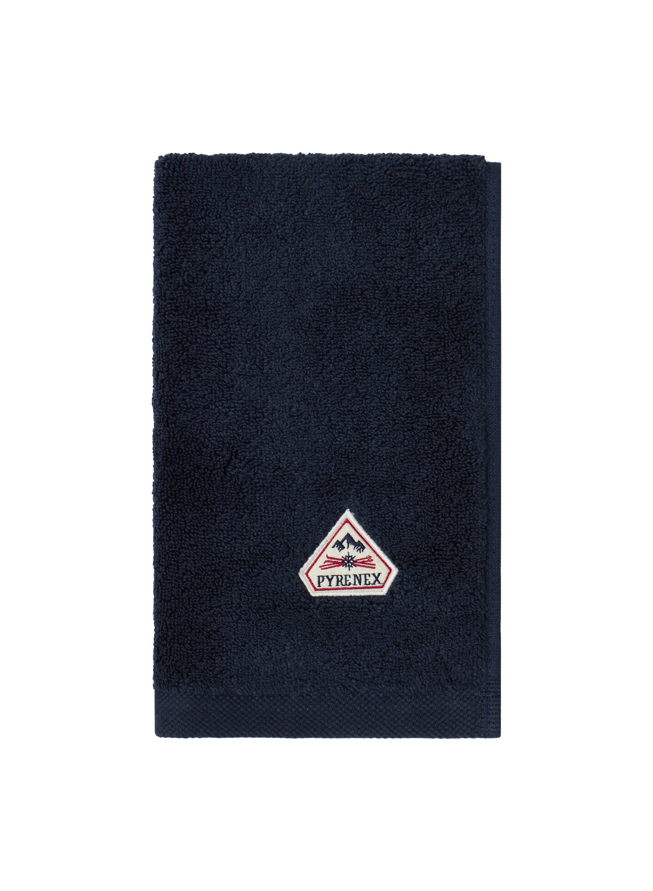 Set de deux serviettes invités bleu foncé Hana