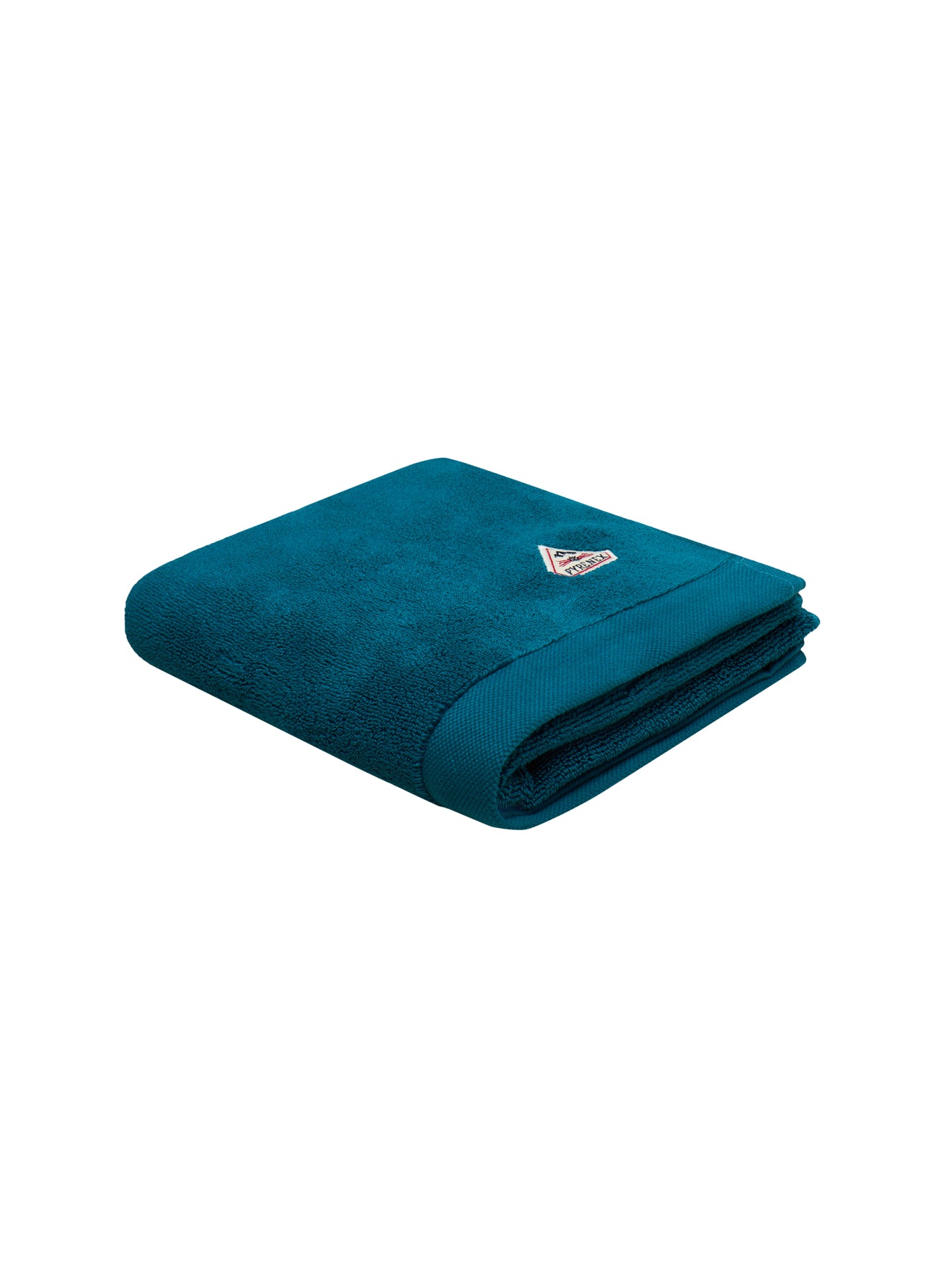 Serviette de toilette bleu paon Hana