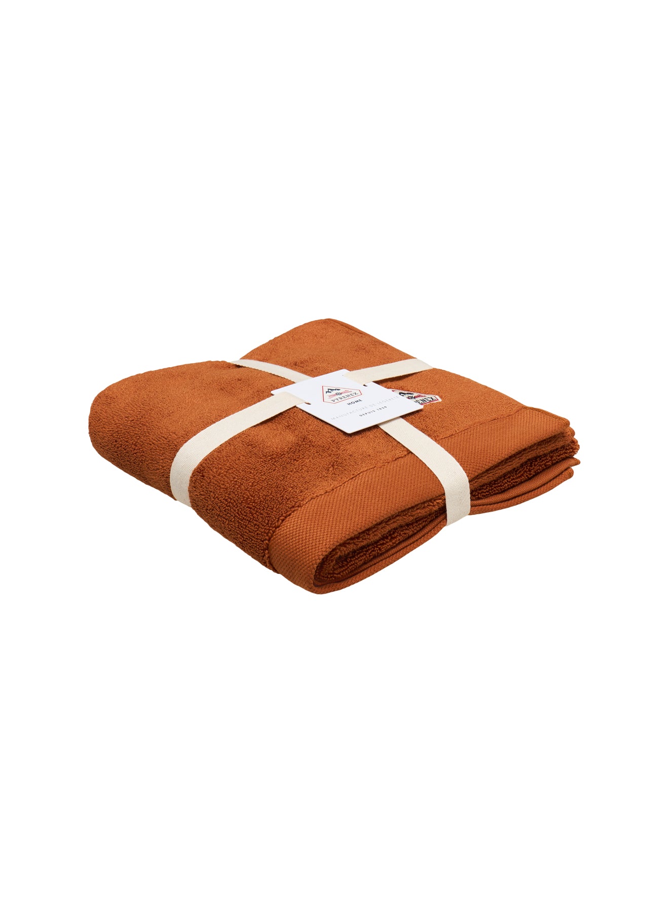Serviette de toilette terracotta Hana