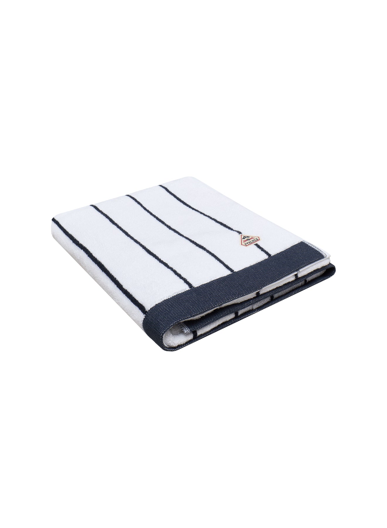 Yumi dark blue striped maxi bath towel-6