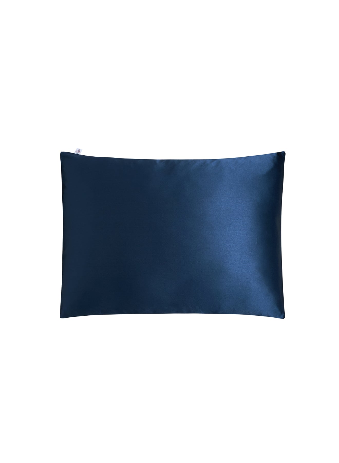 taie oreiller soie bleu 50X70