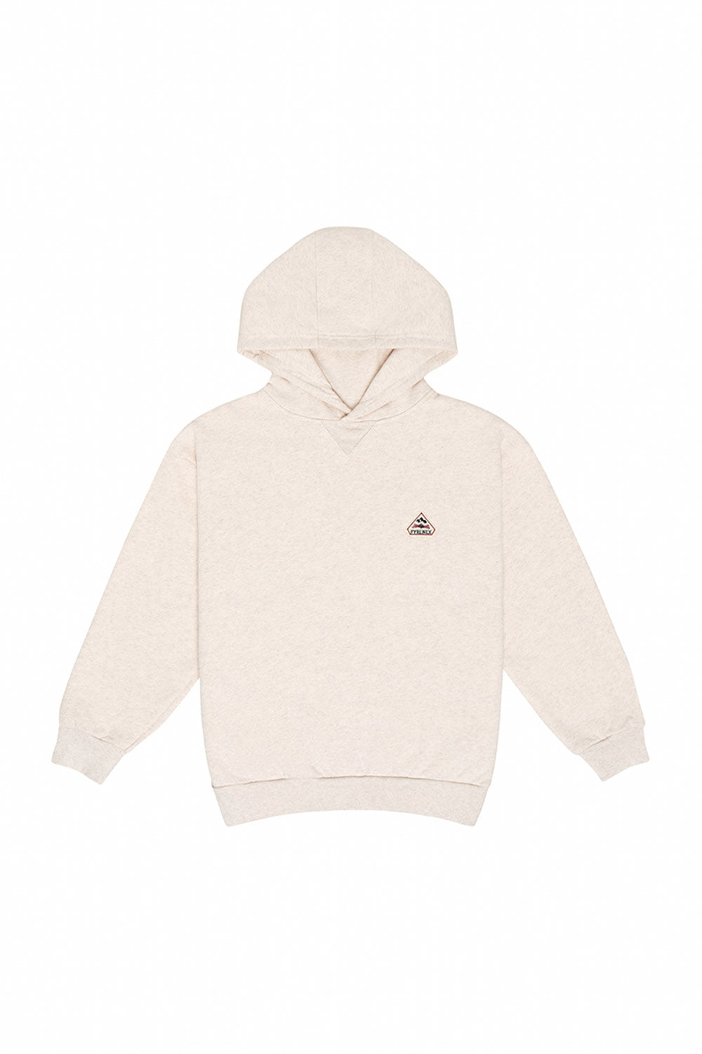 Sweat à capuche enfant en coton bio Pyrenex Arcol crème-2