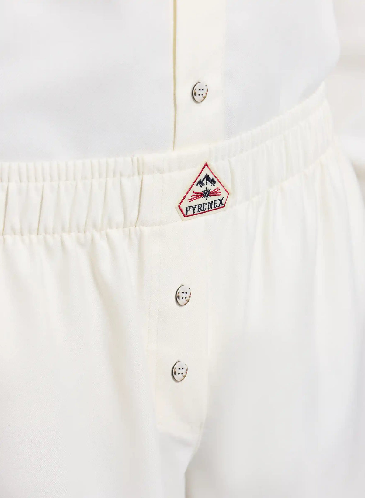 Pyjama Paul flanelle 100% coton blanc